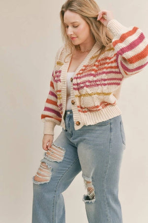 Ruby Striped Cardigan