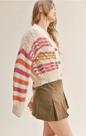 Ruby Striped Cardigan