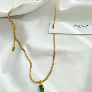 Emerald Snake Chain