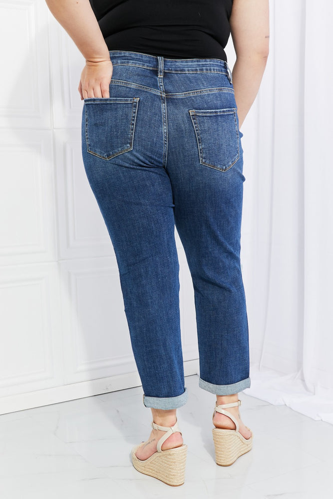Distressed Cropped Jeans - VERVET by Flying Monkey