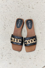 Square Toe Chain Sandal
