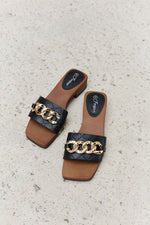 Square Toe Chain Sandal