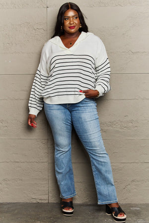 
            
                Load image into Gallery viewer, Sew In Love Make Me Smile Striped Oversized Knit Top
            
        